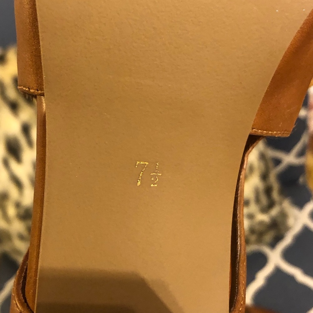 Anthropologie brown chunky heels - Picture 7 of 8